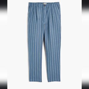 Madewell Linen-Blend  Trousers in Stripe XS NEW!